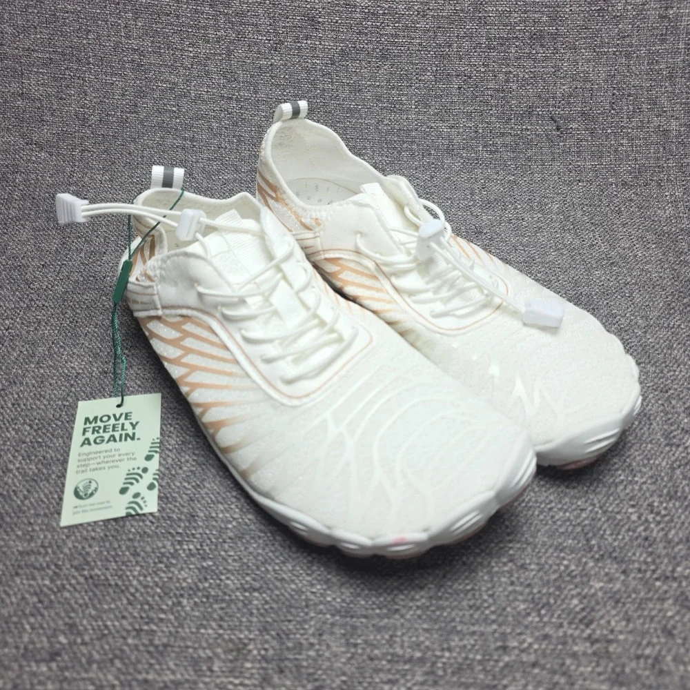 Peak Footwear Lorax Pro Healthy & Nonslip Barefoot Shoes White Pink Womens 7-7.5